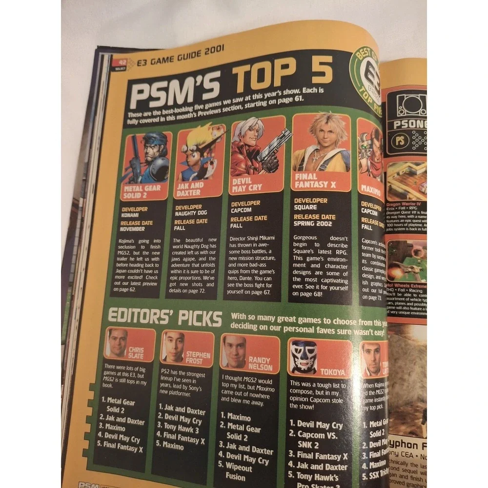 PlayStation Magazine Aug 2001 Issue 48 Vintage Game Magazine Resident Evil CV